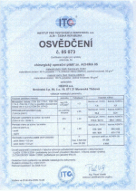 Certifikát č. 2