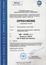 Certifikát č. 6