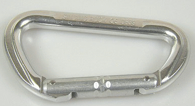 Potřeby pro výstup a práci v koruně stromu  Karabiny 