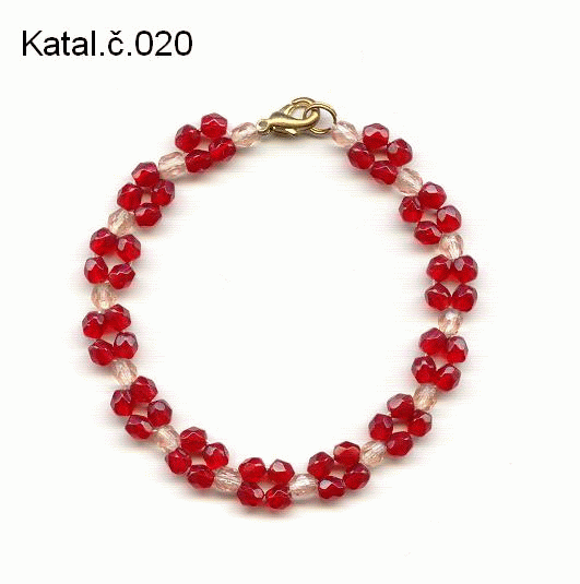 Náramek z ohňových perel