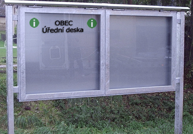 Prosklená vitrína sestava 