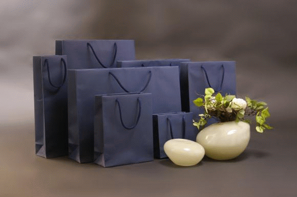 Tmavomodrá matná taška bez lamina