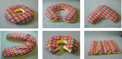 Perličkové polohovací a rehabilitační pomůcky