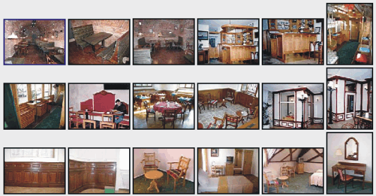 Interiéry restaurací a hotelů