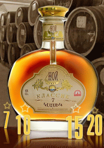 Armenské brandy Noy