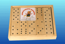 Domino BODKY ČIERNE - 28 kameňov