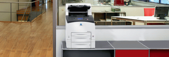 Čiernobiele laserové tlačiarne Konica Minolta