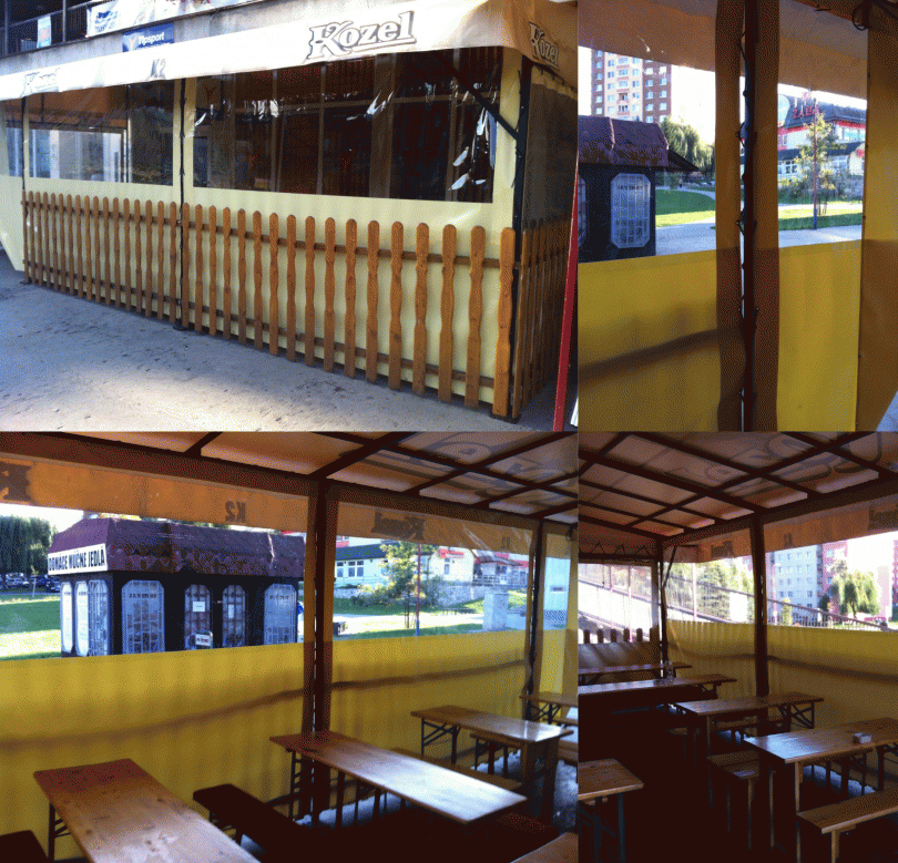 Privátne fólie, zásteny na altanky 