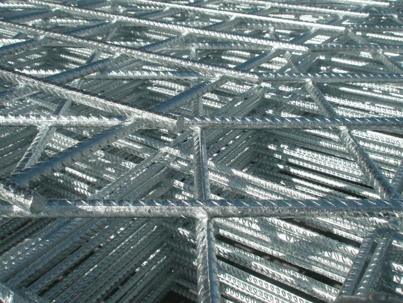 Betonárska oceľová výstuž pozinkovaná, výroba pozinkovaných KARI sietí