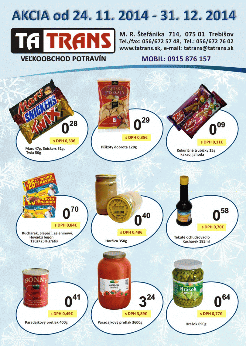 Akcia na mesiac december 2014