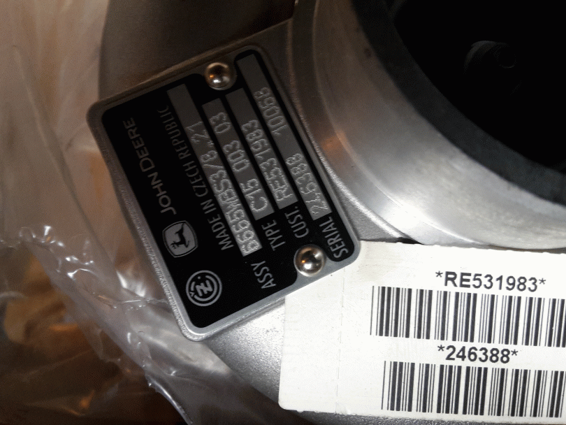 Turbo duchadlo John Deere