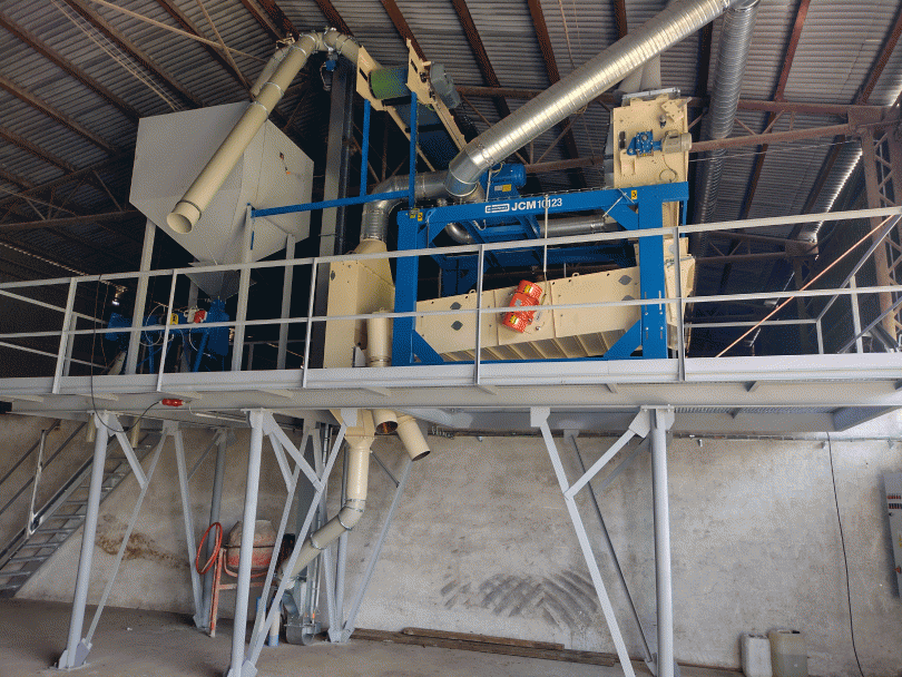  Stroje na čistenie obilnín , olejnín, strukovín