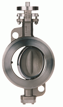 Dvoj-excentrické klapky Wafer typ HG1