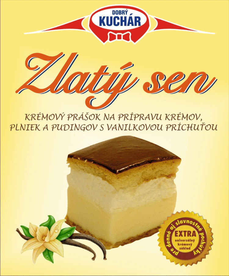 Zlatý sen - krémový prášok s vanilkovou príchuťou