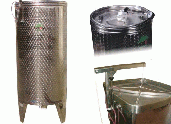 Nerezové nádrže s plávajúcim vekom a rovným dnom