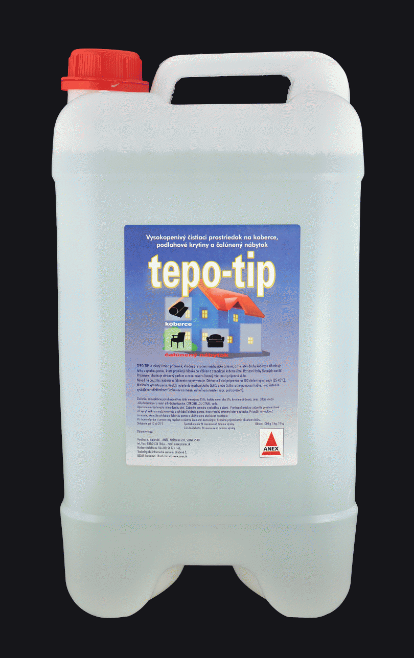 TEPO TIP - vysokopenivý čistiaci prostriedok na koberce a čalunený nábytok