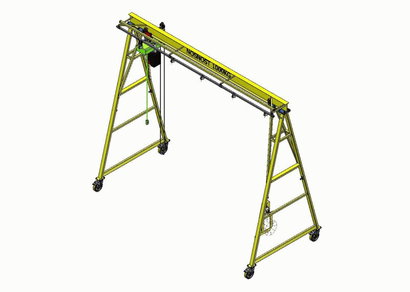 Portálový jeřáb 1000 kg