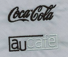 Textilné reklamné predmety, strojové vyšívanie