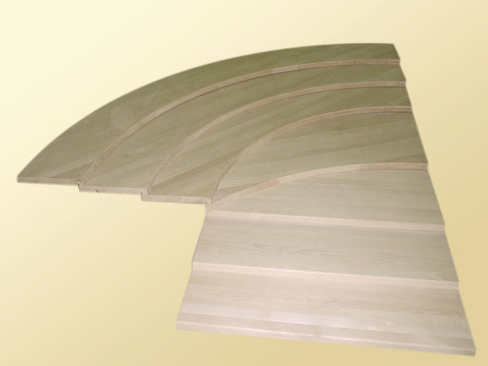 Schody - z priebežných a nadpájaných škároviek 