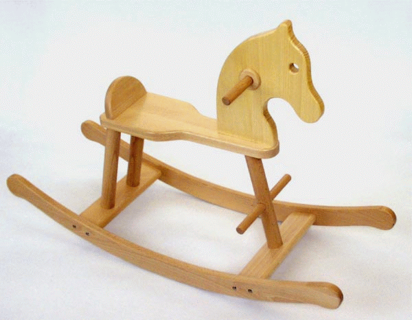 Dřevěný houpací kůň