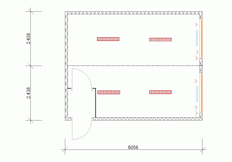 Dvojitá buňka - DB / předsíňka