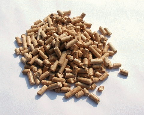 Predáme biele drevné pelety 6mm