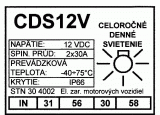 CDS12V-celodenné svietenie pre osobné autá