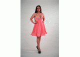 Krátke ružové spoločenské šaty