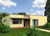 IQ 16 A plochá strecha  -  typový projekt rodinného domu  2