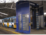 Mycí linka na mytí trolejbusů - depo Přívoz